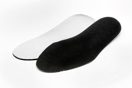 Felt insole with absorbing textile